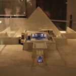 Ancient Egyptian pyramids in the desert
