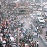 City traffic on a busy street