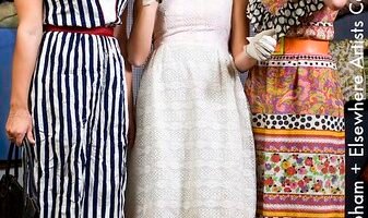 Vintage clothing on a rack