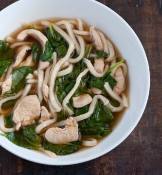 Dish prepared with fresh ingredients