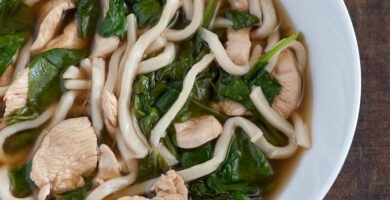 Dish prepared with fresh ingredients