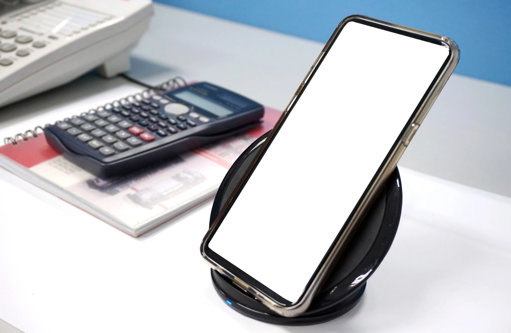 Smartphone charging on a wireless power bank