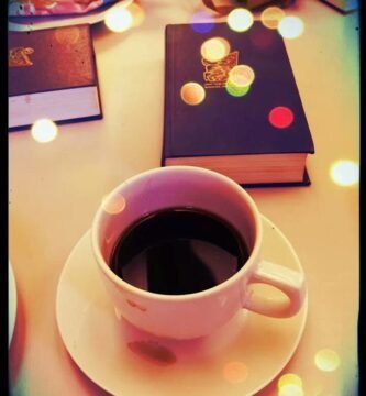 Cup of coffee on a table