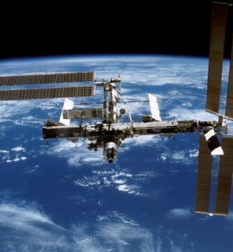 International Space Station orbiting the Earth