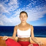 Person relaxing to reduce stress