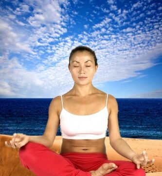 Person relaxing to reduce stress