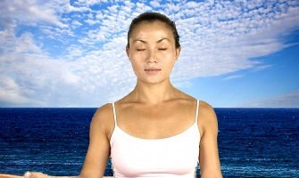 Person relaxing to reduce stress