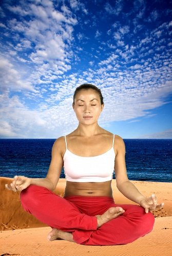 Person relaxing to reduce stress