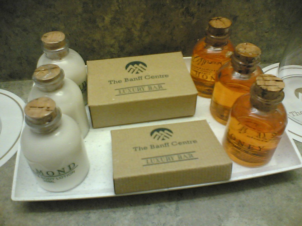 Bottle of moisturizing lotion