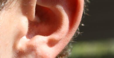 Close-up of a human ear