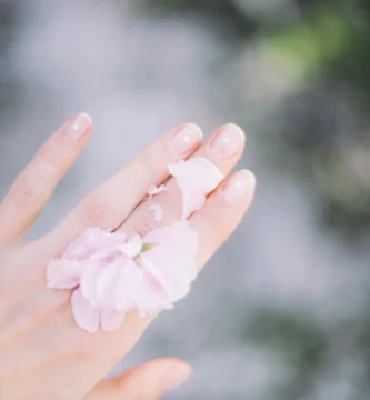 Well-manicured hand