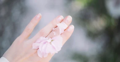 Well-manicured hand