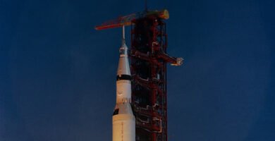 Apollo 11 Saturn V rocket launch