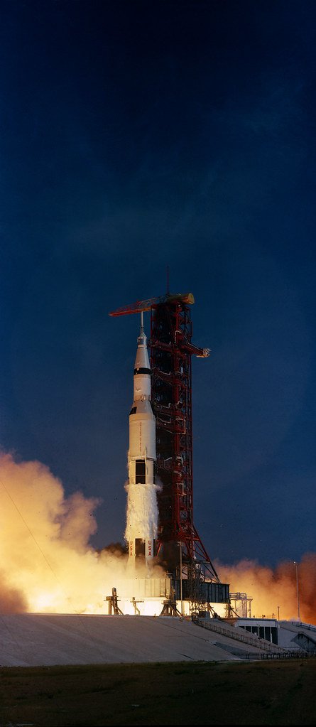 Apollo 11 Saturn V rocket launch